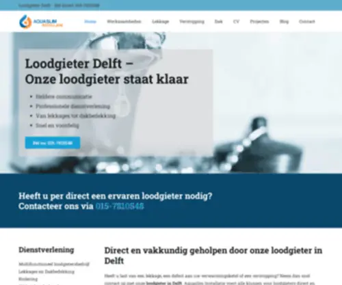 Loodgietersdelft.nl(Loodgieter Delft) Screenshot