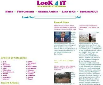 Look-4IT.com(You can find any information with meta search engine. Our goal) Screenshot