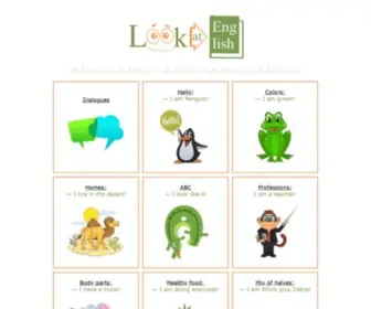 Look-AT-English.com(English for children and beginners) Screenshot