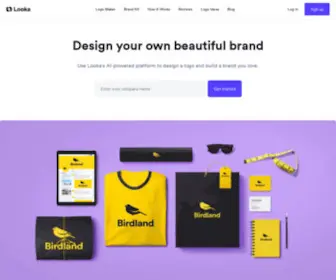 Looka.com(Logo Design & Brand Identity Platform for Entrepreneurs) Screenshot