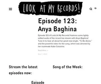 Lookatmyrecords.com(Look at my records) Screenshot