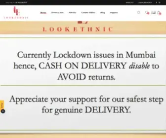 Lookethnic.com(Artificial, Ethnic, Traditional, Imitation Jewelry & More ) Screenshot