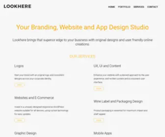 Lookhere.co.za(Professional and original logos) Screenshot