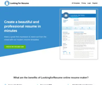 Lookingforresume.com(Looking for resume) Screenshot