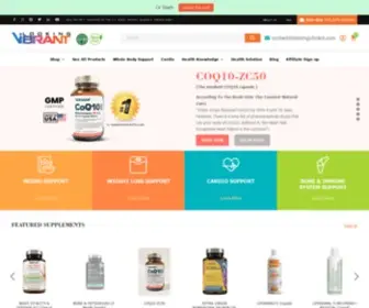 LookingVibrant.com(Organic Supplements) Screenshot