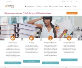 Lookoutservices.net(I9 Compliance Software) Screenshot