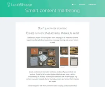 Lookshoppr.com(Smart content marketing) Screenshot