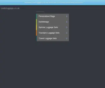 Looksluggage.co.uk(Looks Luggage.com United Kingdom UK) Screenshot