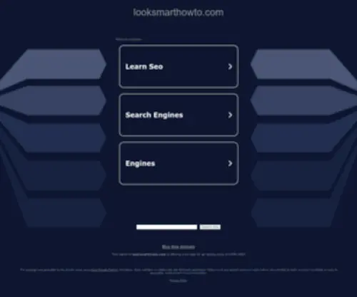 Looksmarthowto.com(Welcome) Screenshot