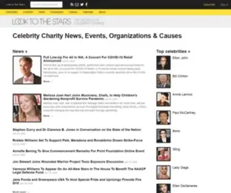 Looktothestars.org(Explore thousands of celebrities and the charities/causes they support) Screenshot