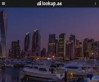 Lookup.ae(Dubai Real Estate Information & Analytics Portal) Screenshot