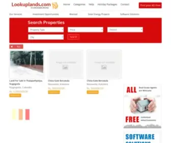 Lookuplands.com(Sri Lanka Real Estate) Screenshot