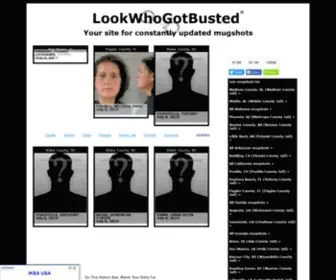 Lookwhogotbusted.com(Mugshots) Screenshot