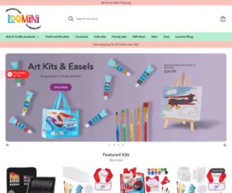 Loomini.com(Brush and Paint Sets for Kids and Families) Screenshot