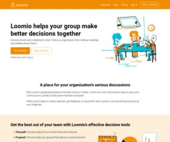 Loomio.org(Better decisions together) Screenshot