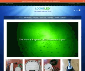 Loomisled.com(High-Intensity LED Underwater Lights) Screenshot