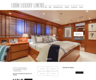 Loomlux.com(Loom Luxury Linens) Screenshot