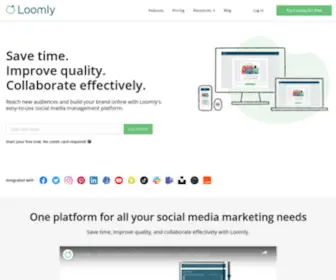 Loomly.com(Loomly is the social media management platform) Screenshot