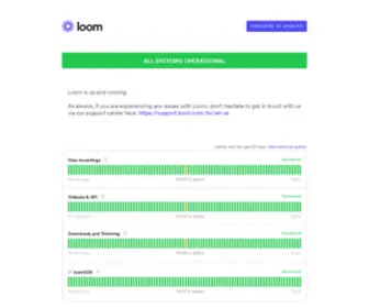 Loomstatus.com(Loom Status) Screenshot