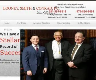 Looneysmithconrad.com(Criminal Defense Law Firm) Screenshot