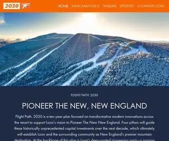 Loonflightpath.com(Vision for the Future of Loon Mountain Resort) Screenshot