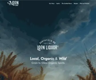 Loonliquors.com(Minnesota Organic Craft Spirits) Screenshot