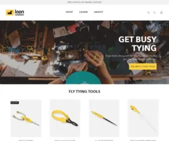 Loonoutdoors.com(Loon Outdoors is a premium fly fishing and fly tying brand) Screenshot