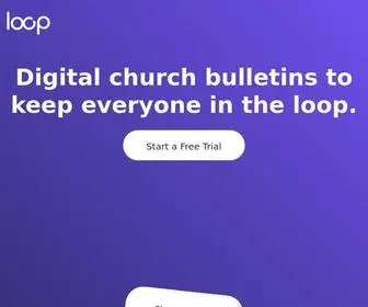 Loopbulletin.com(Loop Digital Church Bulletins) Screenshot