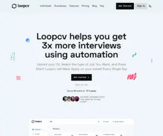 Loopcv.pro(Job search automation) Screenshot