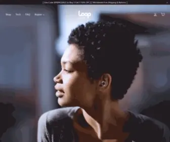 Loopearplugs.com(Discover stylish Loop earplugs) Screenshot