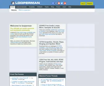 Looperman.com(Free loops samples acapellas vocals downloads free music) Screenshot