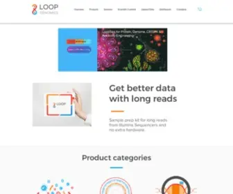 Loopgenomics.com(Our new benchtop sequencing platform) Screenshot