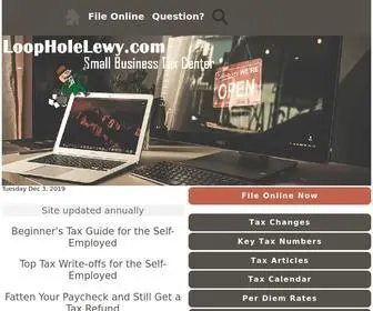 Loopholelewy.com(Tax Education for Self) Screenshot