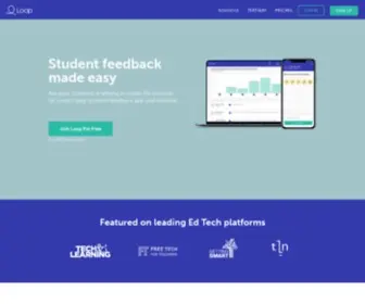Loophq.io(Start Collecting Feedback From Your Students in Under 30 Seconds. Loop) Screenshot