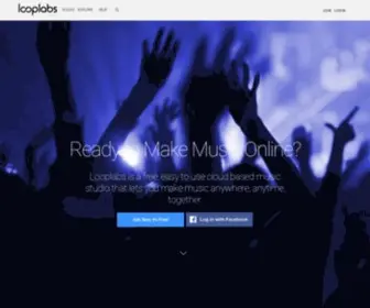 Looplabs.com(Looplabs is a cloud based music studio) Screenshot