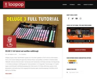 Loopopmusic.com(Electronic music gear reviews) Screenshot