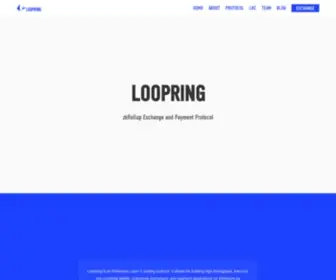 Loopring.org(ZkRollup Exchange and Payment Protocol) Screenshot