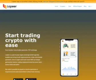 Lopeer.com(Lopeer is a peer) Screenshot