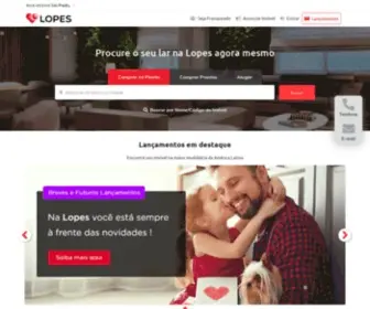 Lopes.com.br(Compre e alugue imóveis com a maior imobiliária do Brasil) Screenshot