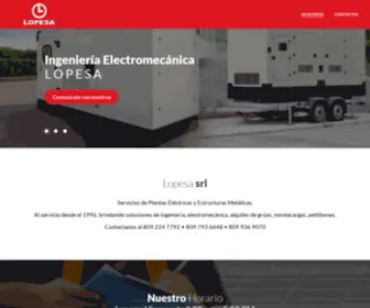 Lopesasrl.com(Ingeniería Electromecánica Lopesa) Screenshot