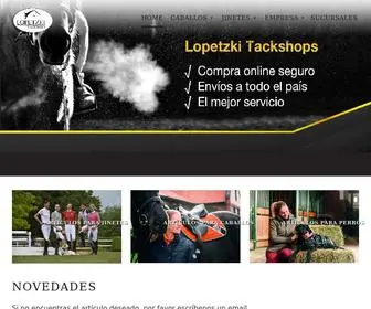 Lopetzki.com(En Lopetzki Tackshops podrás encontrar todo lo que necesitas para la equitación) Screenshot