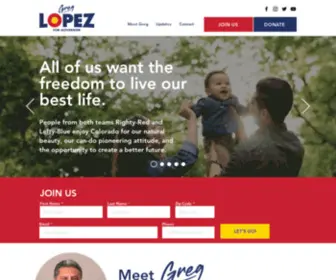 Lopez2022.com(Greg Lopez for Governor of Colorado) Screenshot