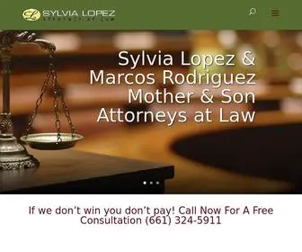 Lopezlaw.net(Sylvia Lopez) Screenshot