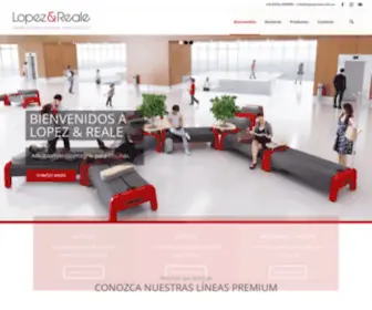 Lopezyreale.com.ar(Amoblamiento integral para oficinas) Screenshot