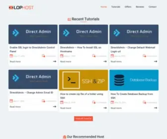 Lophost.com(Web Hosting Tutorials) Screenshot