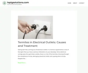 Lopigsolutions.com(Pest Control and Cleaning Website) Screenshot