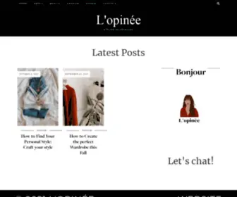 Lopinee.com(L'opinée) Screenshot