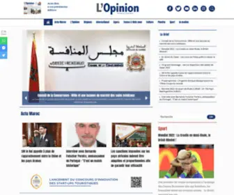 Lopinion.ma(Actualités et infos au Maroc) Screenshot
