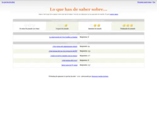 Loquehasdesaber.com(Loquehasdesaber) Screenshot