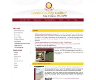 Loraincountyauditor.com(Lorain County Auditor) Screenshot